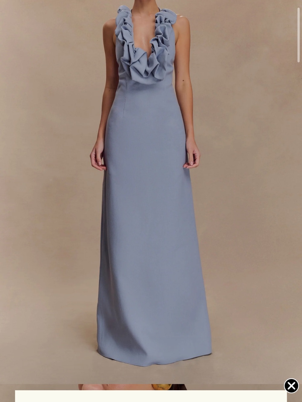 Meshki Carolyn
Linen Bubble Maxi Dress - Misty